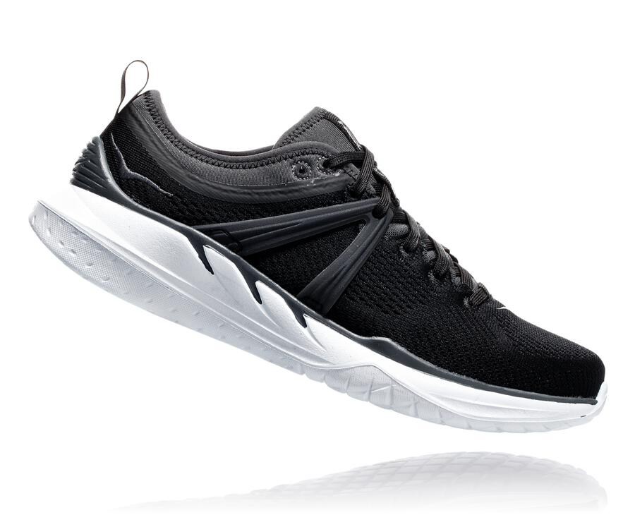 Hoka One One Running Shoes Womens Black/White - Tivra - 64180TCZO